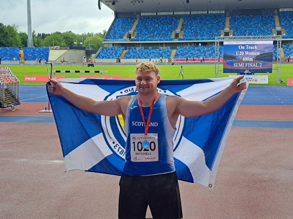 kevmitchell8's tweet image. Your @EnglandAthletic u20 Shot Put Silver medalist with a new PB of 16.62m. @KillieHarriers @glasgow_jaguars @scotathletics