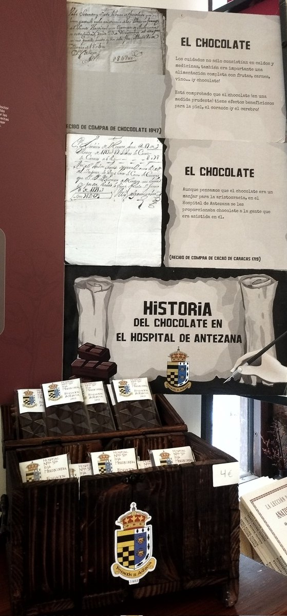 Un placer que no te puedes perder 👉 el chocolate y el Hospital de Antezana. Descúbrelo en nuestro Museo de la Medicina del Siglo de Oro... 🤔 y llévatelo a casa 🍫🍫😊 #Archivo  fundacionantezana.es 🏛️ #FundaciónAntezana 1483 #AlcaláEnamora #España #Spain