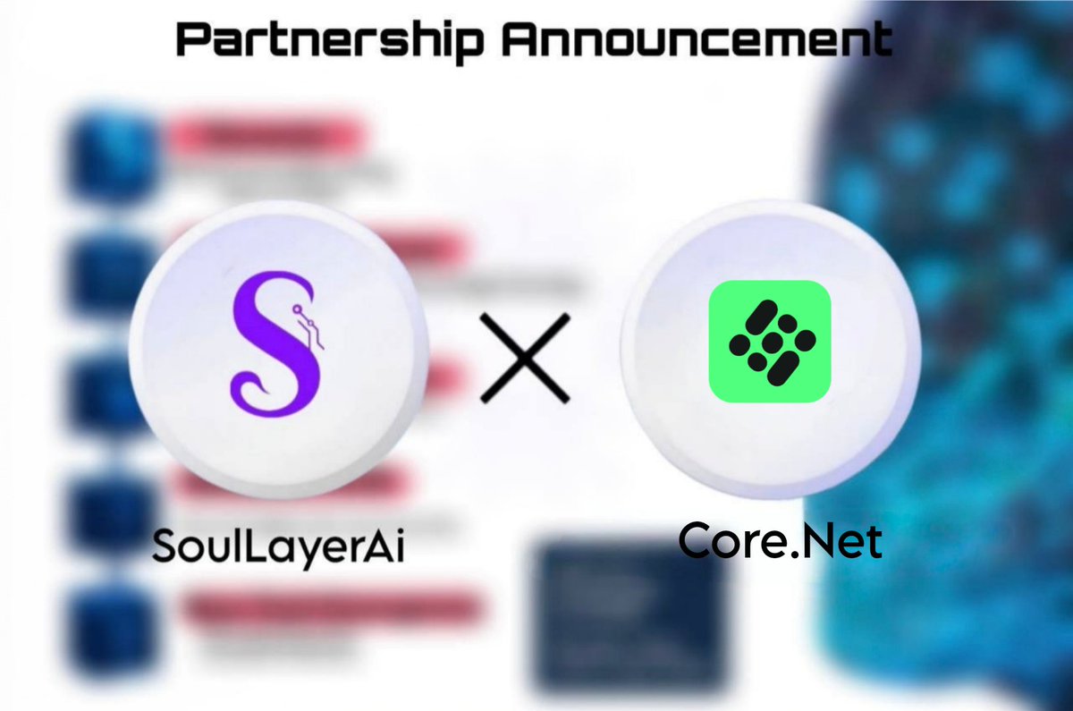 🤝 Partner Update

We are working with CoreNet, <a href="/CoreNet_Coin/">Core.Net</a>, an AI model aggregator dedicated to redefining the accessibility of intelligent systems.

By combining <a href="/SoulLayer_AI/">SoulLayer</a>’s dynamic Soul NFTs with CoreNet’s multi-model architecture, we aim to explore new avenues for
