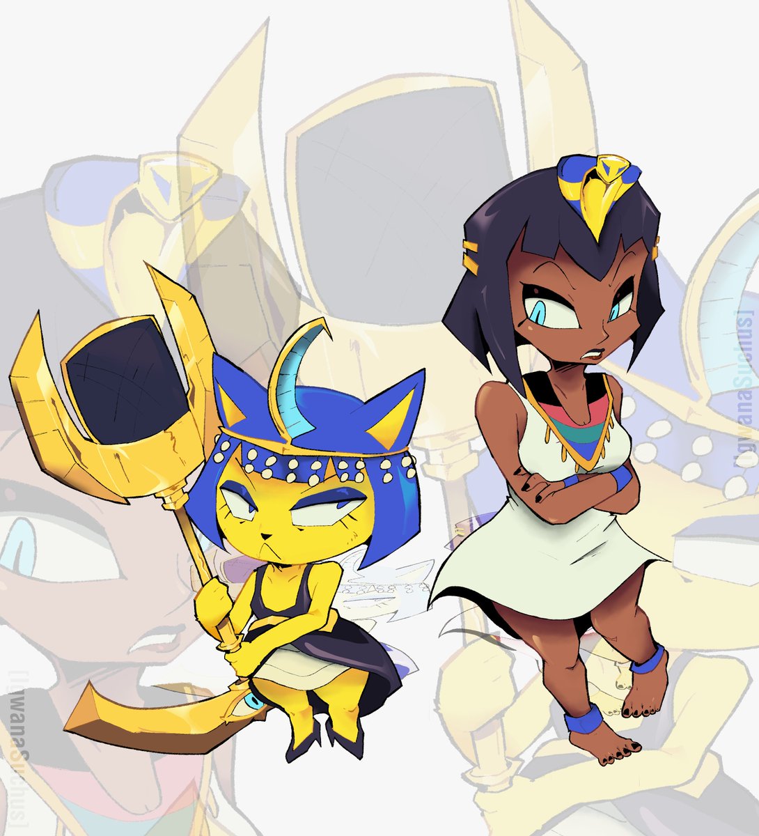 ReptileDoodler's tweet image. those twooooooooooo
#art #ankha #eliza #skullgirls #animalcrossing #fanart