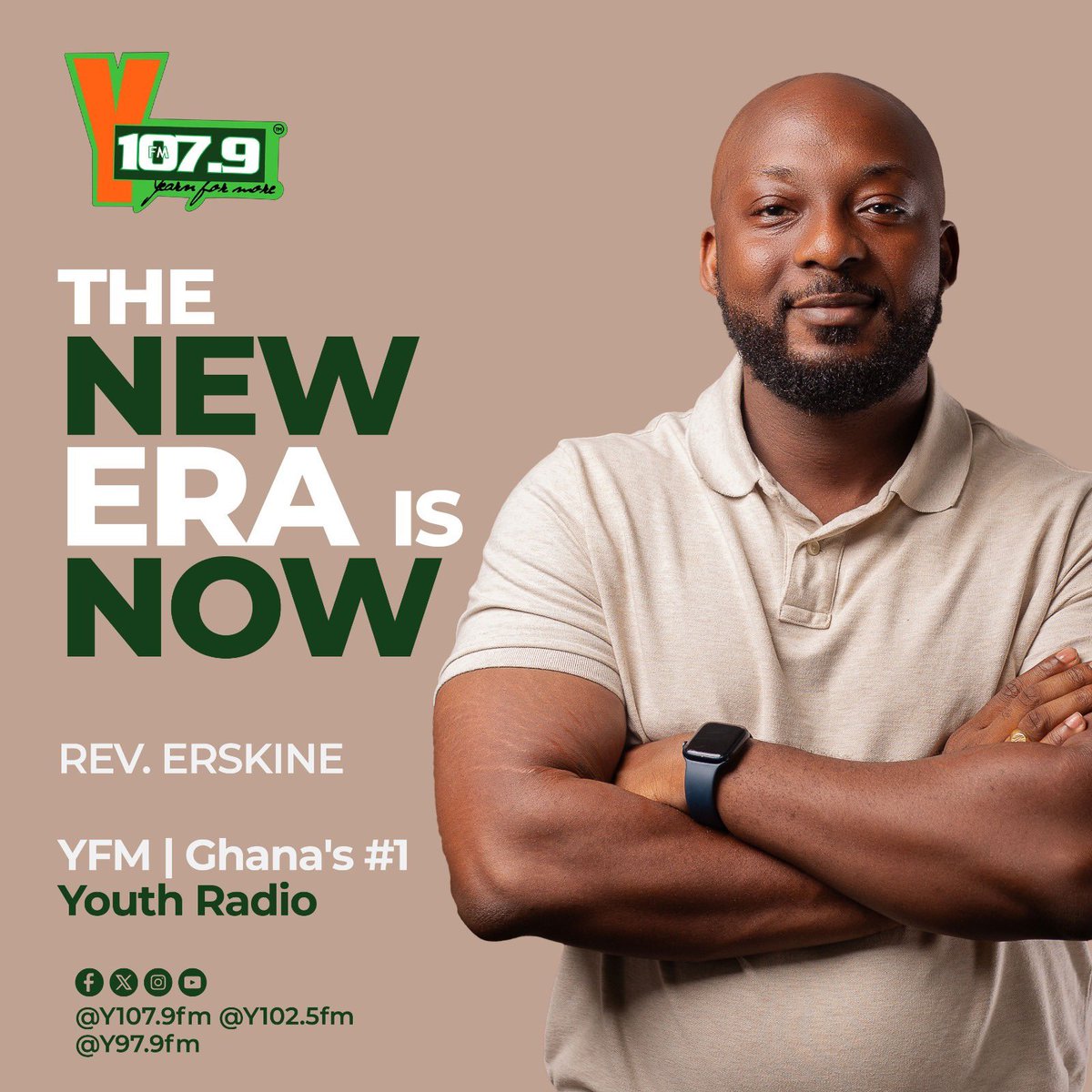 DjCarcious's tweet image. New leadership! Oseikrom stands with @y1079fm!
Supporting @RevErskineGH from Kumasi as part of the Y Triangle family! One vision across all regions! #TheNewEraIsNow #YTriangleUnity