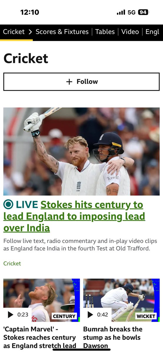 oliverjamesking's tweet image. Captain Fantastic strikes again. A fifer wicket haul and now a century on top. Inspirational leader and already a legend in English sport. @TheBarmyArmy @englandcricket