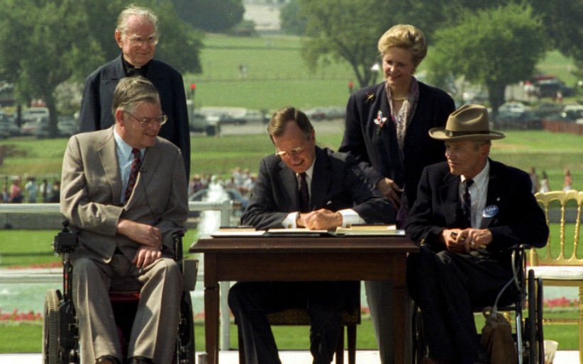 DietitianOnline's tweet image. Today in history, President George Bush signs the Americans with Disabilities Act during a ceremony on the South Lawn of the White House July 26, 1990 #NationalDisabilityIndependenceDay #Disability
