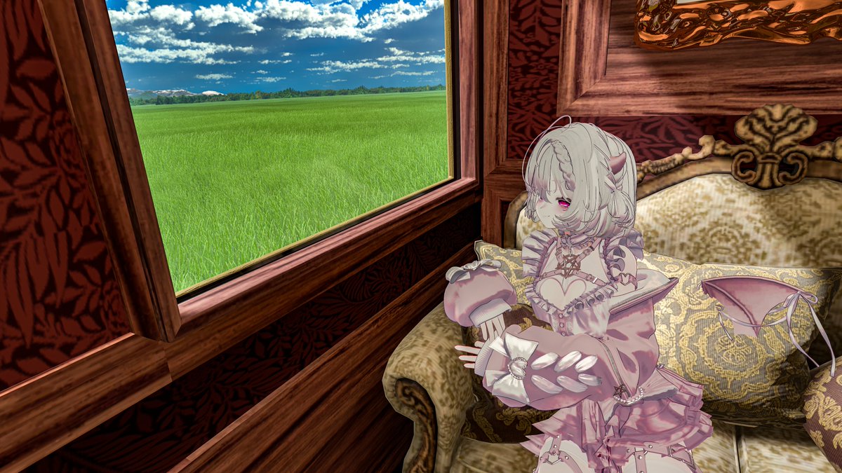 CcMrzero's tweet image. 人生就像一辆火车,去哪里不重要，终点也并不重要，重要的是沿途的风景永远是最美的
人生は汽車と同じで、どこに行くかは重要ではなく、終点も重要ではなく、重要なのは沿道の風景が永遠に最も美しいということだ
#VRChat #VRChatPhotography #VirtualPhotography #VRC