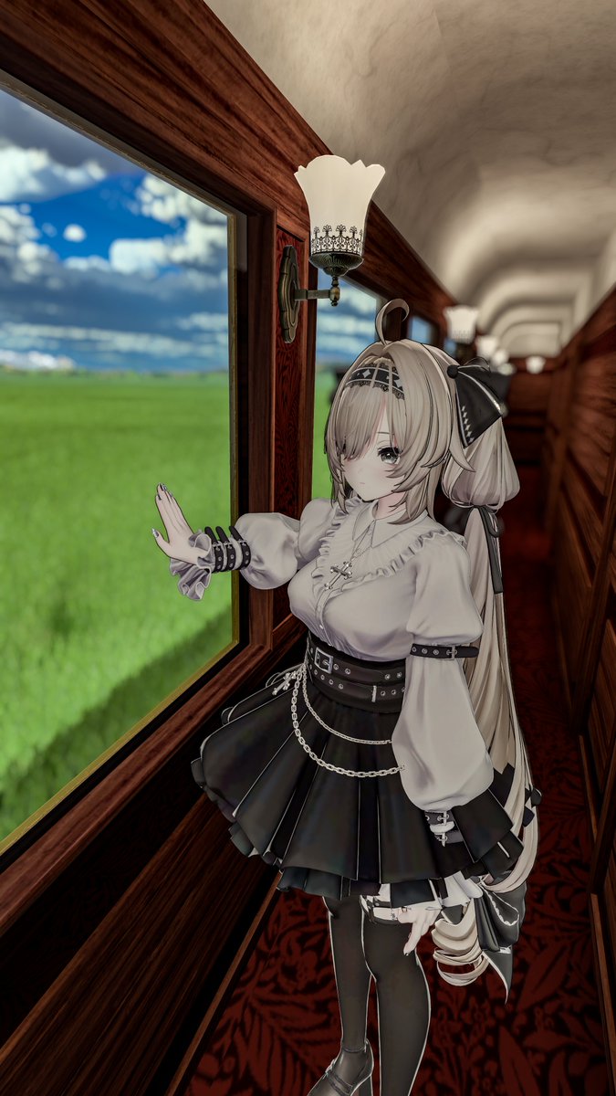 CcMrzero's tweet image. 人生就像一辆火车,去哪里不重要，终点也并不重要，重要的是沿途的风景永远是最美的
人生は汽車と同じで、どこに行くかは重要ではなく、終点も重要ではなく、重要なのは沿道の風景が永遠に最も美しいということだ
#VRChat #VRChatPhotography #VirtualPhotography #VRC