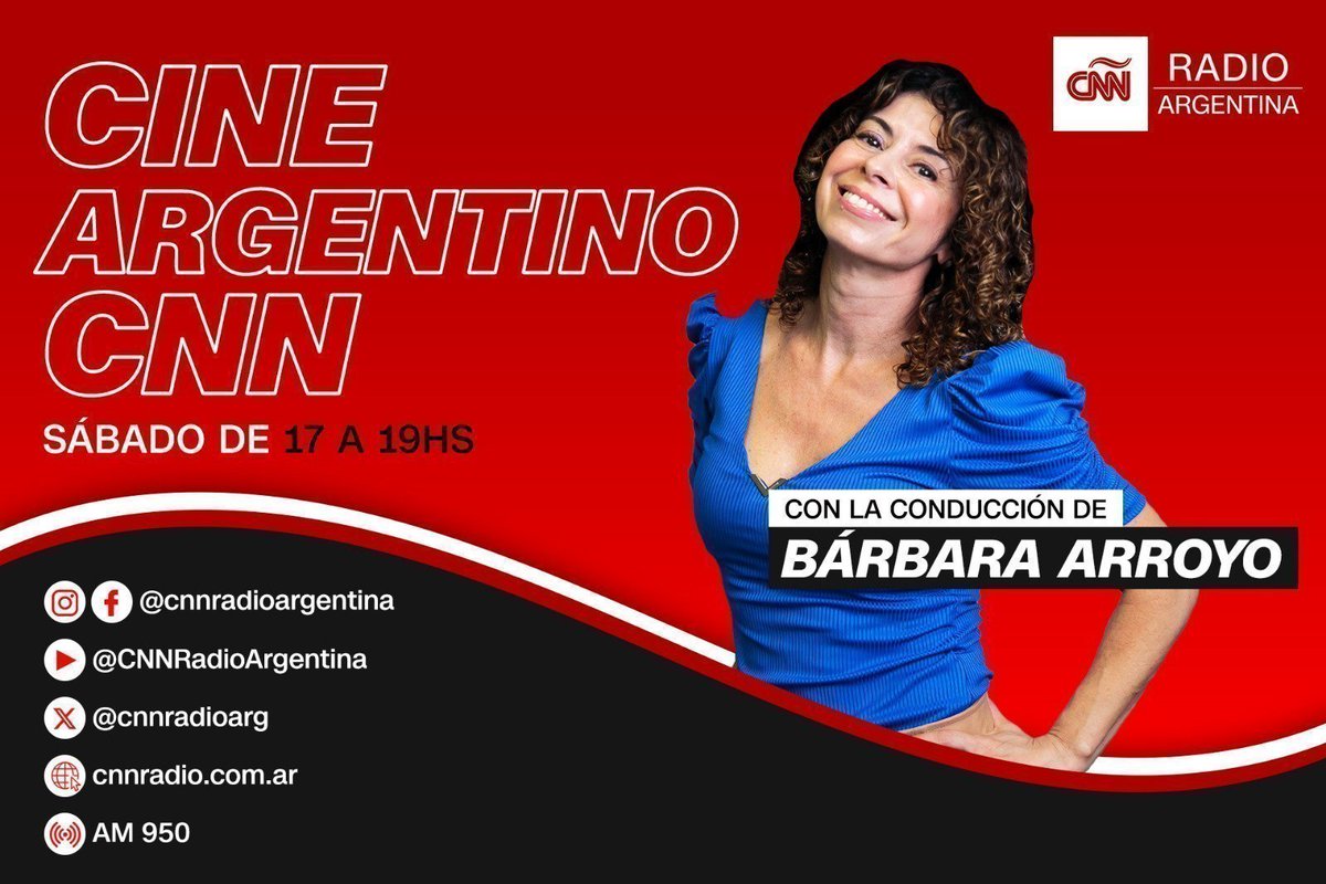 cnnradioarg's tweet image. EN EL AIRE | ¡Arrancamos con #CineArgentino!
Con @barbiarroyo y grandes invitados.
Seguilo en vivo por cnnradio.com.ar
#CNNRadioArgentina