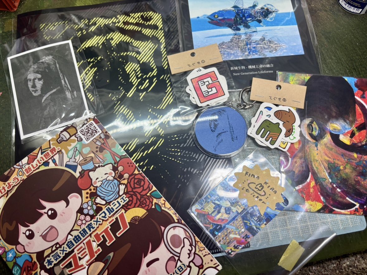 kimamamono1008's tweet image. マジケンに行ってきました!
福岡タワーは10年振りくらいか?🤣
楽しい作家さんとのお話と素敵な作品でたまらん空間。
獲得品も沢山、久々に海にも行けて充実な日!!
明日までなので是非福岡タワーへ!
大変な刺激をいただけます🤩
#マジケン2025in福岡タワー
#本気の自由研究が止まらない