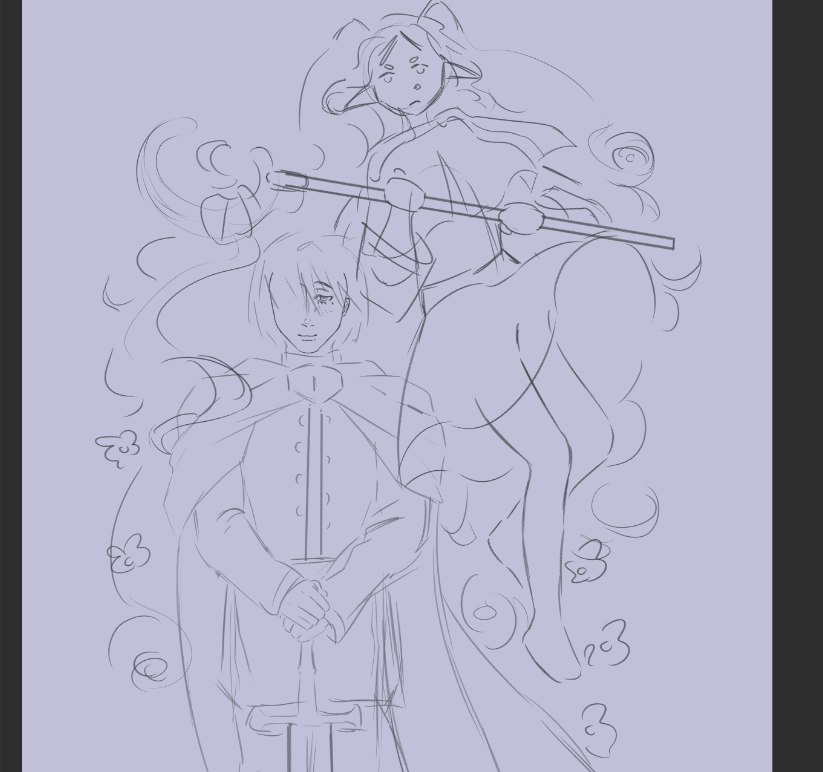m4uv3s's tweet image. Working on another standee!! This time it&apos;s with Frieren and himmel 💙