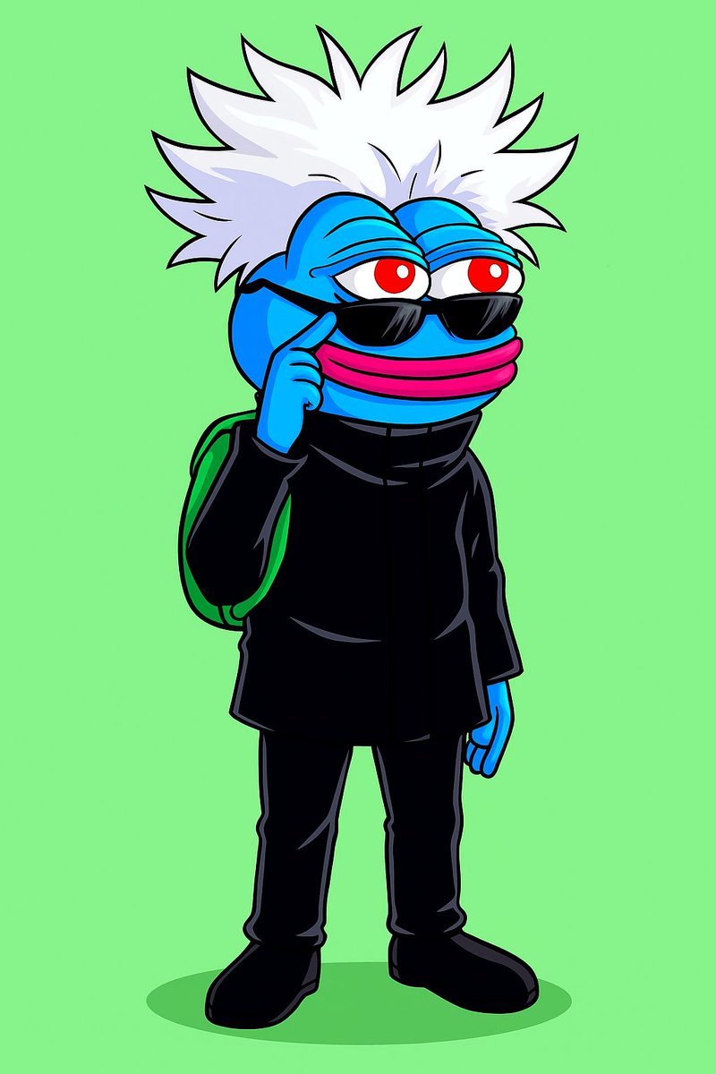 Groggocoinerc's tweet image. $GROGGO AKA BLUE PEPE , LIKE GOJO SATORU