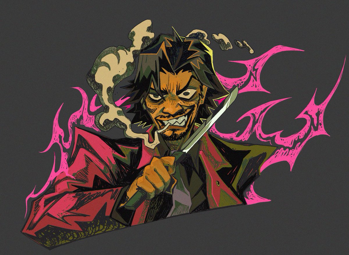Nep_ook's tweet image. Nishitani sticker design👹