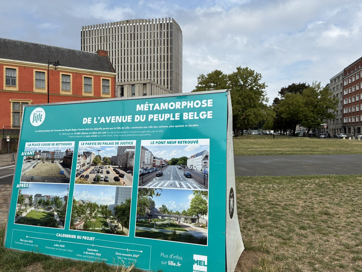 Obsolète, vraiment ?Écologique, social &amp; résilient, c’est cela qui vous gêne ? 
Avenue du Peuple Belge, le projet se dessine en respectant le choix des lillois 😉
#Lilledurable