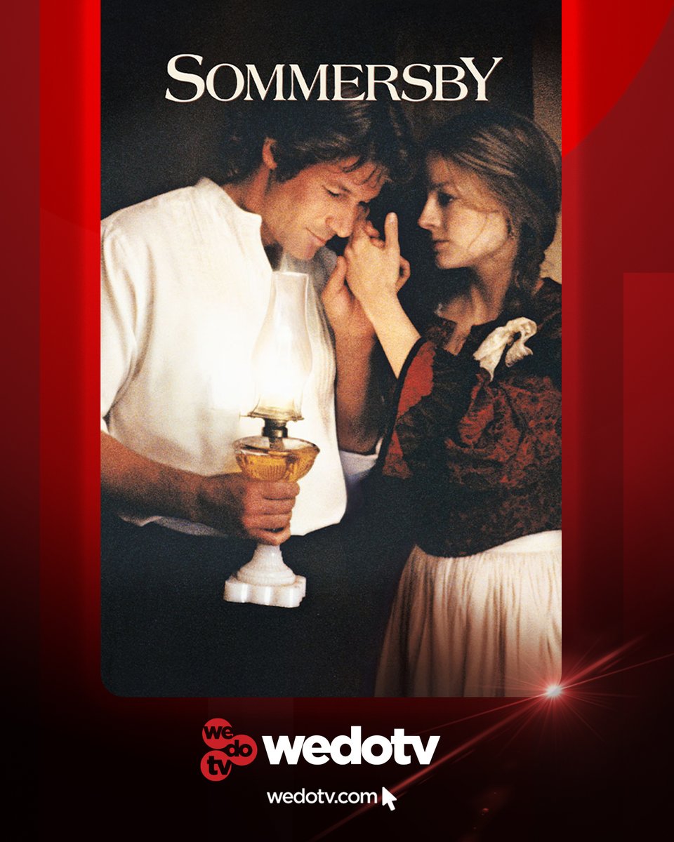 wedotv (@wedotvofficial) on Twitter photo She knew his face. His touch. His voice. She knew everything about him... But the truth.
Hollywood legends Richard Gere and Jodie Foster star in the romantic drama Sommersby. Stream for free en-gb.wedotv.com/sommersby
<a href="/SamsungTVPlus/">Samsung TV Plus</a> <a href="/FreeviewTV/">Freeview</a> <a href="/virginmedia/">Virgin Media ❤️</a> She knew his face. His touch. His voice. She knew everything about him... But the truth.
Hollywood legends Richard Gere and Jodie Foster star in the romantic drama Sommersby. Stream for free en-gb.wedotv.com/sommersby
<a href="/SamsungTVPlus/">Samsung TV Plus</a> <a href="/FreeviewTV/">Freeview</a> <a href="/virginmedia/">Virgin Media ❤️</a>