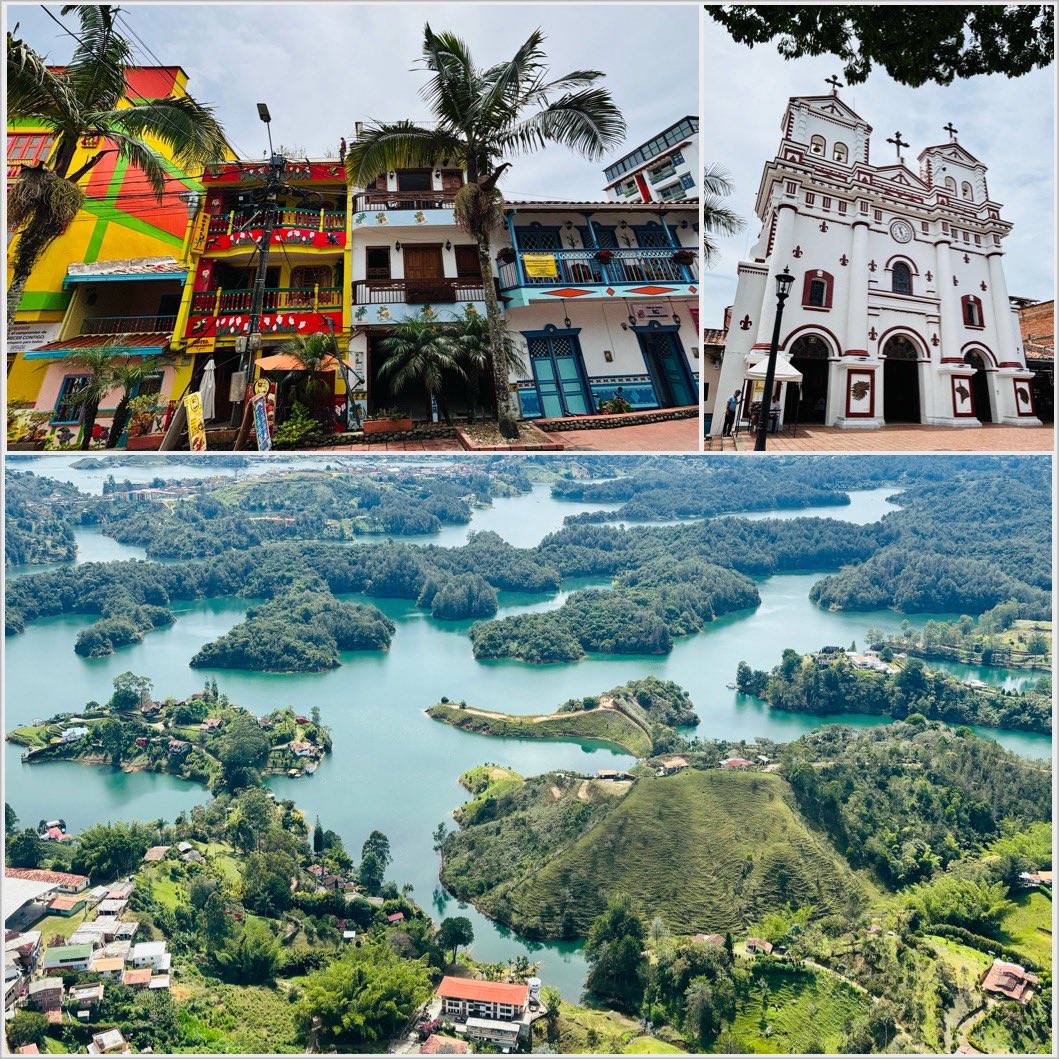 MissCDFarran's tweet image. Welcome to wondrous #Guatape, a colourful and artistic town known for its 780-steps rock and its βzocalosβ, wall carvings to decorate homes. πππΌββοΈπ¨π΄
