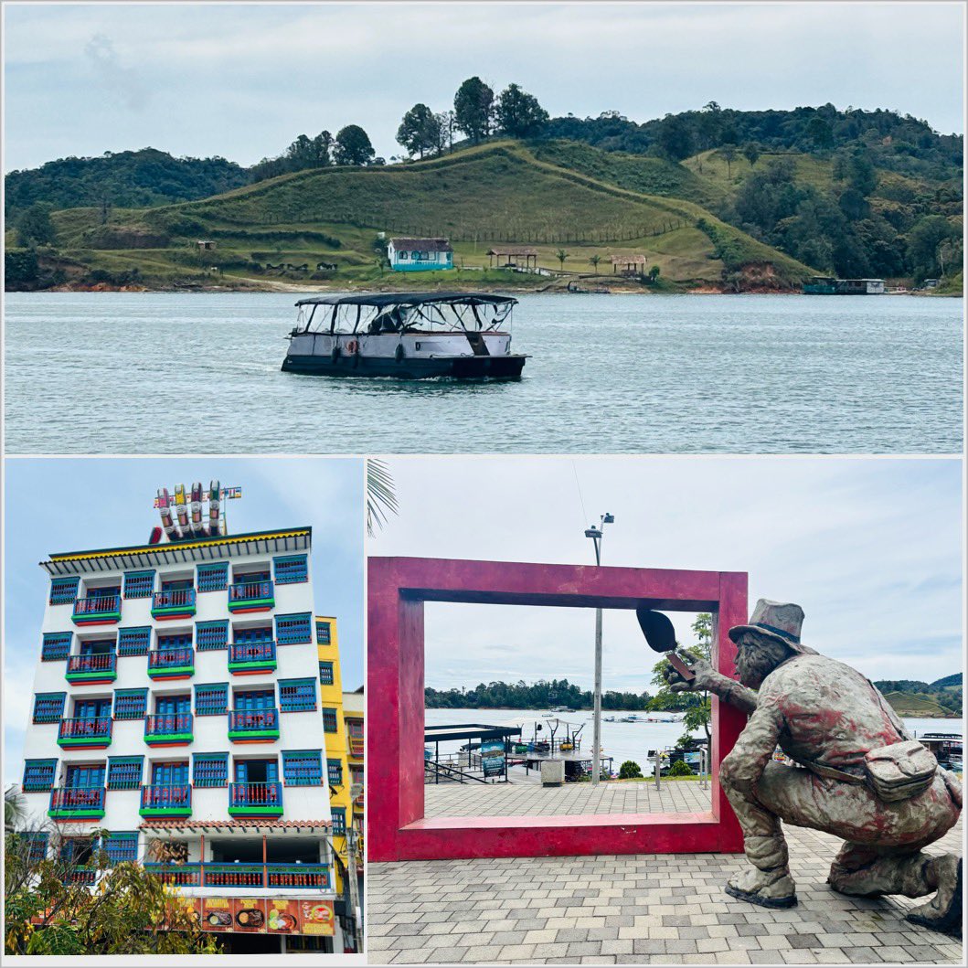 MissCDFarran's tweet image. Welcome to wondrous #Guatape, a colourful and artistic town known for its 780-steps rock and its βzocalosβ, wall carvings to decorate homes. πππΌββοΈπ¨π΄