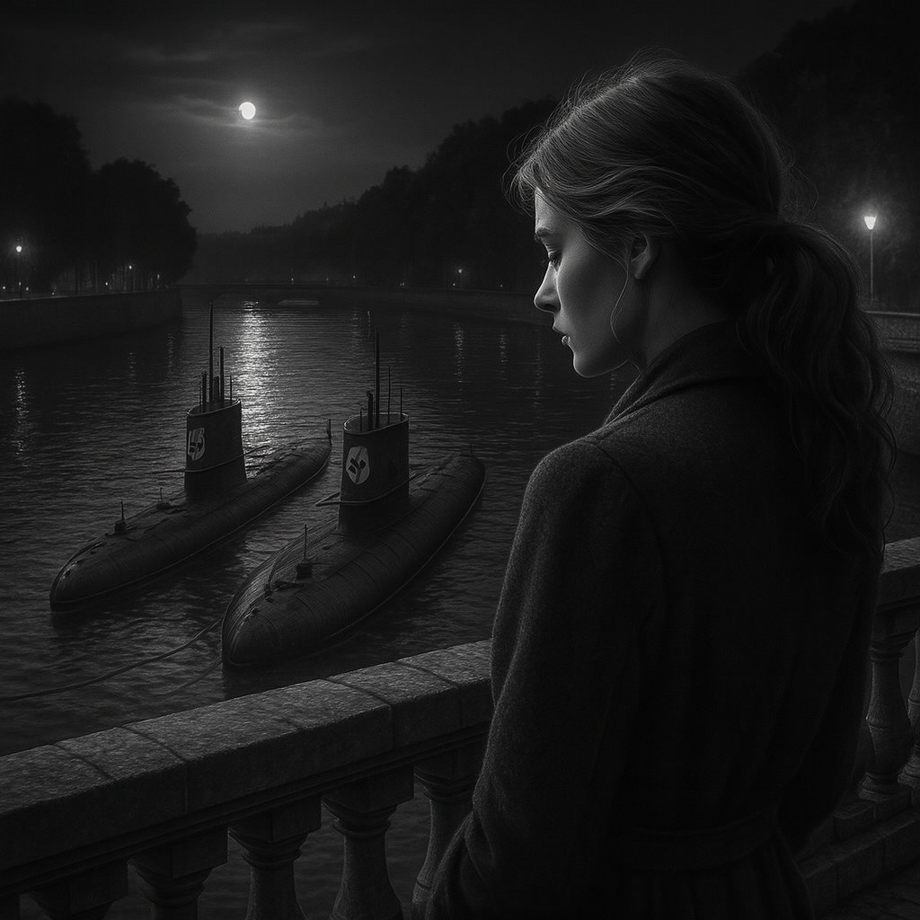 Extract from Midnight's Crisis
Publishing Dec 2025 - Pre-Order: geni.us/MidnightsCrisis
March 1942: The U-Boats of Rouen
Jessie cleared her throat. "The message from London. You mentioned a target?"
Bertold nodded slowly and pulled a cigarette from a tin. He lit it with shaking