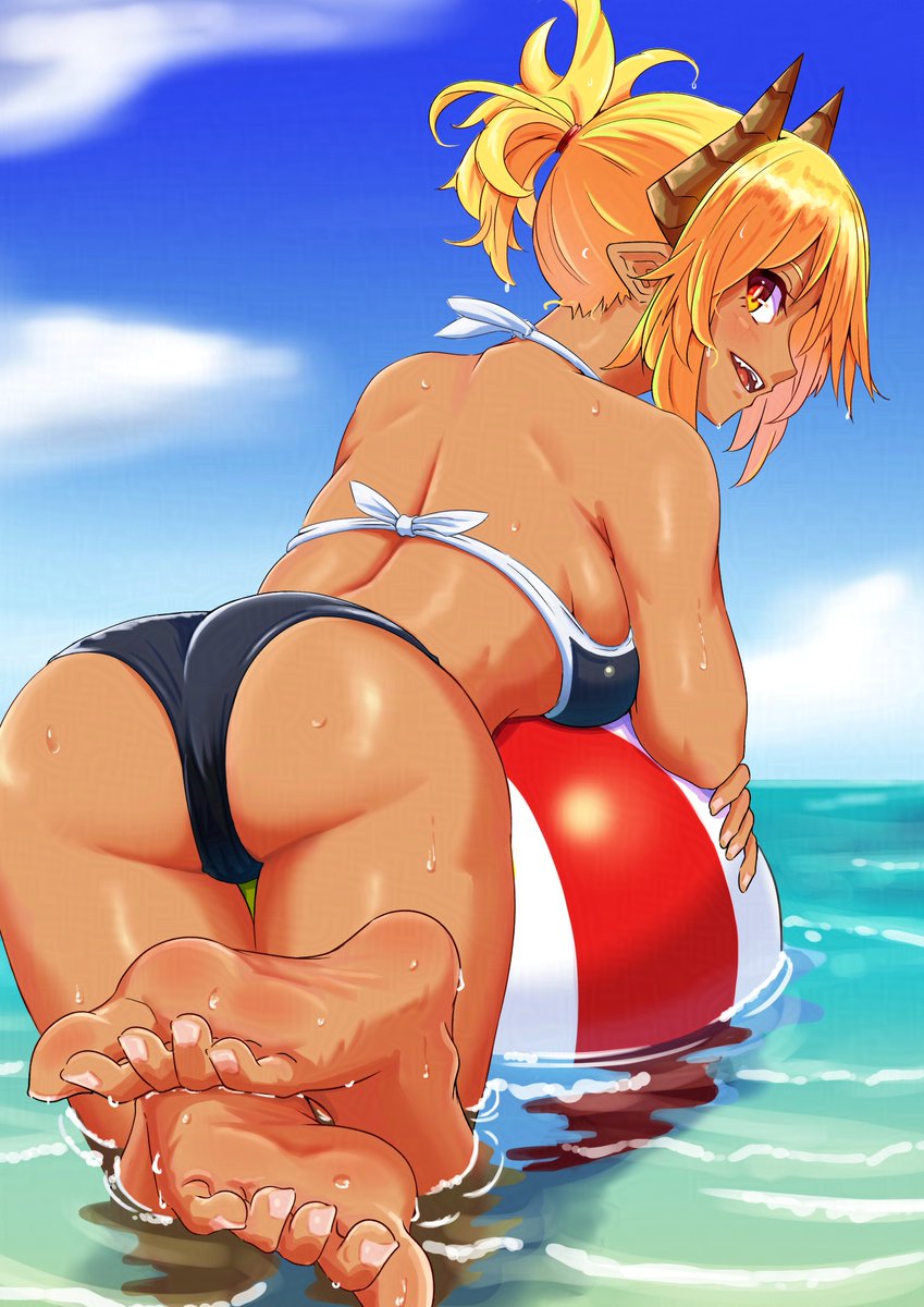 neko_040's tweet image. 🌊🍑🌊