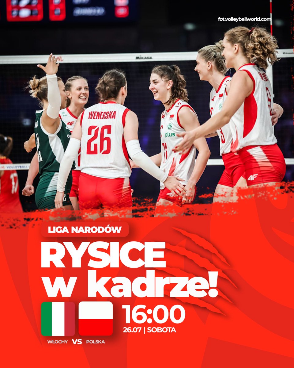 KSDevelopres's tweet image. PÓŁFINAŁY VNL 2025 🇵🇱💥
Czas na walkę o finał 🔝🏆
🏐 POLSKA vs WŁOCHY
🕓 Start: 16:00
📺 Polsat 🟰 Polsat Sport 1
Nie przegap tego meczu, bo będzie się działo!😍
#VNL2025 #Siatkówka #TeamPolska