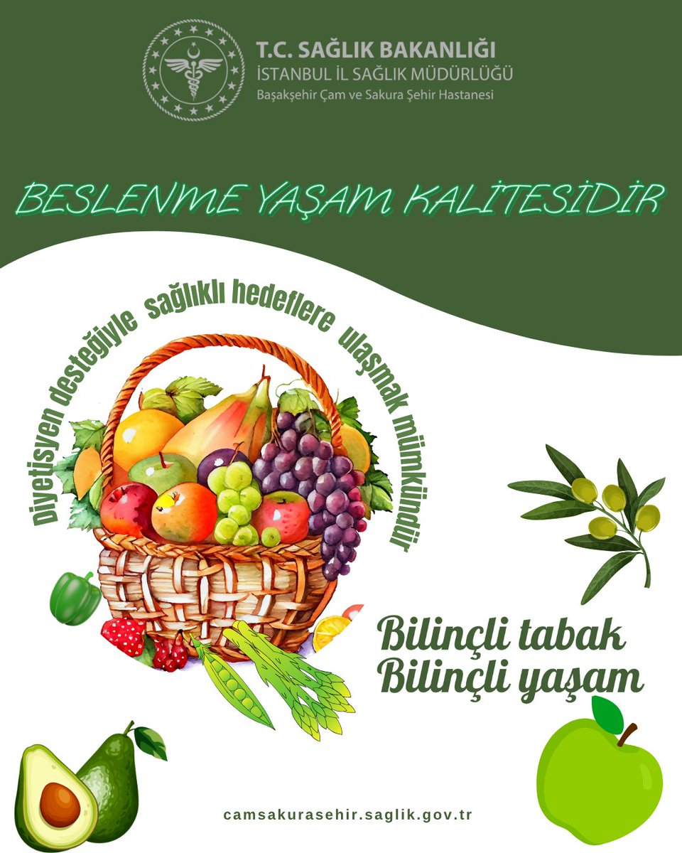 Vücudunuza yatırım yapın! Dengeli beslenme ile güçlü yarınlara…

#sağlık #diyetisyen #yemek #beslenme #sbkhgm #ismgovtr #ÇamSakura #SağlığınGeleceği
