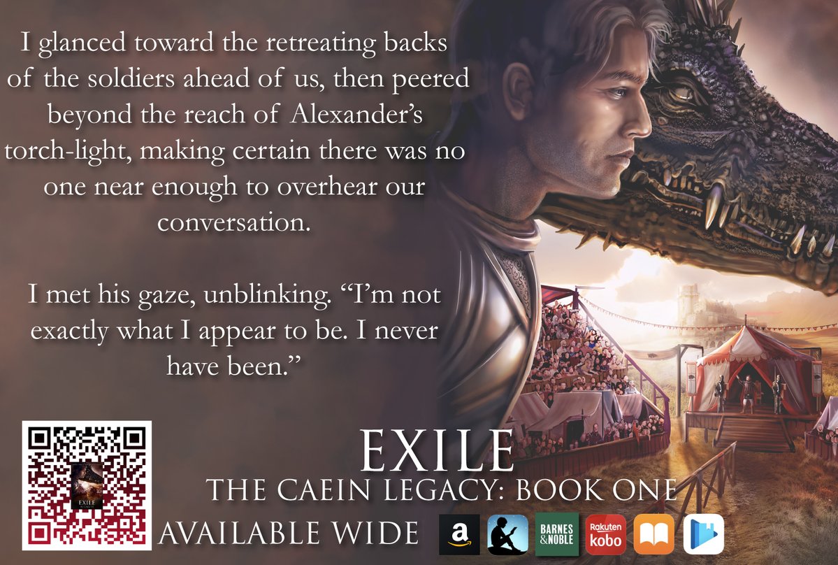 AJCalvin's tweet image. #FantasyIndiesJuly 26
Saturday Snippet: Confession
Today's snippet comes from Exile, book 1 in The Caein Legacy... And Andrew is on the verge of confessing something very important to his brother:
