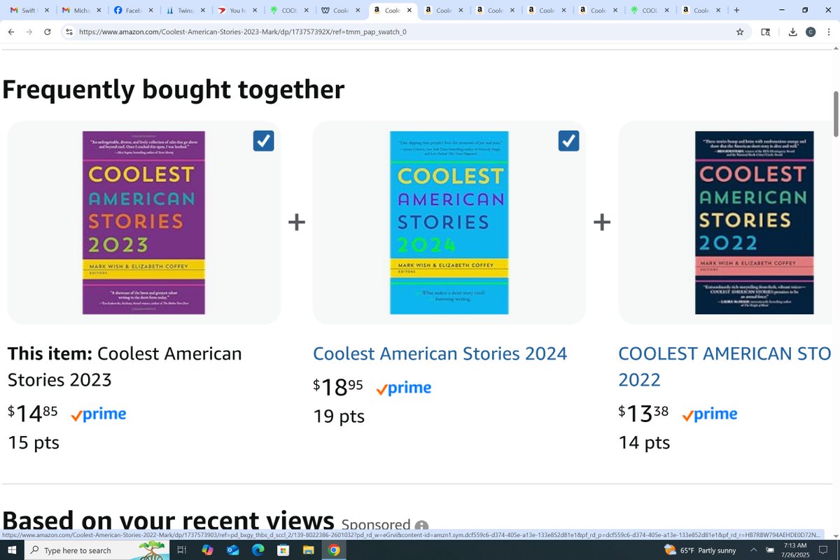 JustCoolStories's tweet image. The #readerscommunity has enjoyed COOLEST 2025 so much it's buying COOLEST 2022, 2023, & 2024 together?
Looks like it!
To own any of these "unputdownable" #beachreads:
markwishbooks.com/coolest-americ…
Thx, & enjoy, & #HappyWeekend!
#BooksWorthReading #bookstoread #BOOKSえみたす #book