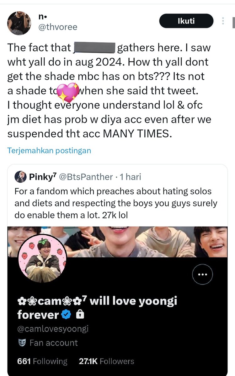 ProtectSJ_INA's tweet image. 🚨 REPORT & BLOCK🚨
❌ Jangan berinteraksi! (Don't interact!)
1. x.com/CPechany
2. x.com/Barbzella
3. x.com/thvoree
🎯 Report untuk ujaran kebencian (Report for harassment)‼️