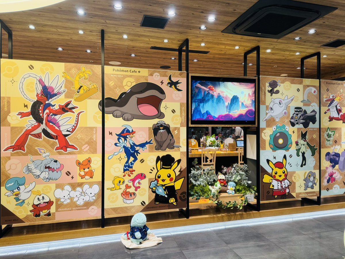 dedenne195's tweet image. 締めくくりはポケモンカフェ☕✧