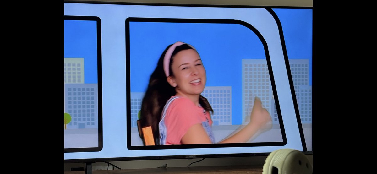 squinteratn's tweet image. Miss Rachel is telling my granddaughter the wheels on the bus go round and round “all through the town”.
I love her dearly, but it’s “all day long”.
That’s all there is to it.
Don’t dare fight me on this.