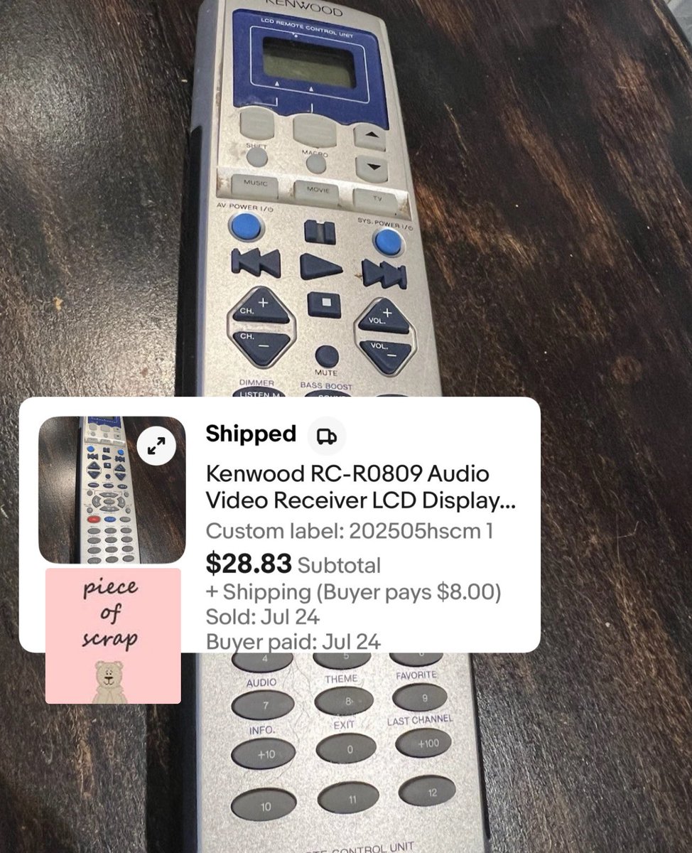 piece_of_scrap's tweet image. SOLD! $36 shipped, I paid $1 at a church sale. I did add a video showing the working screen. Do you add videos to your listings?
#ebay #SaturdayVibes #SaturdayMotivation Good Saturday
Use code GIVEME10 to save an additional 10% off in my eBay store ebay.com/str/pieceofscr…