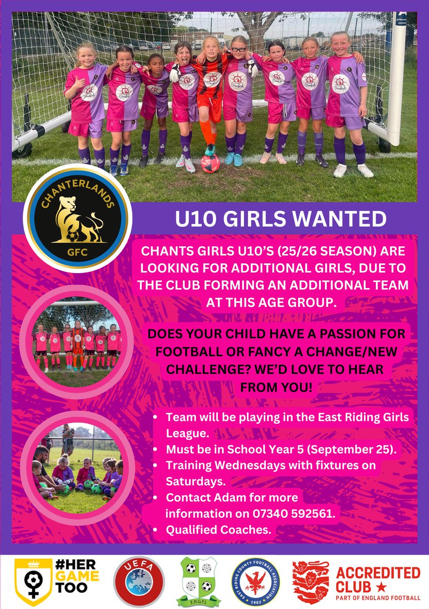 Chanterlands Girls Football Club tweet media
