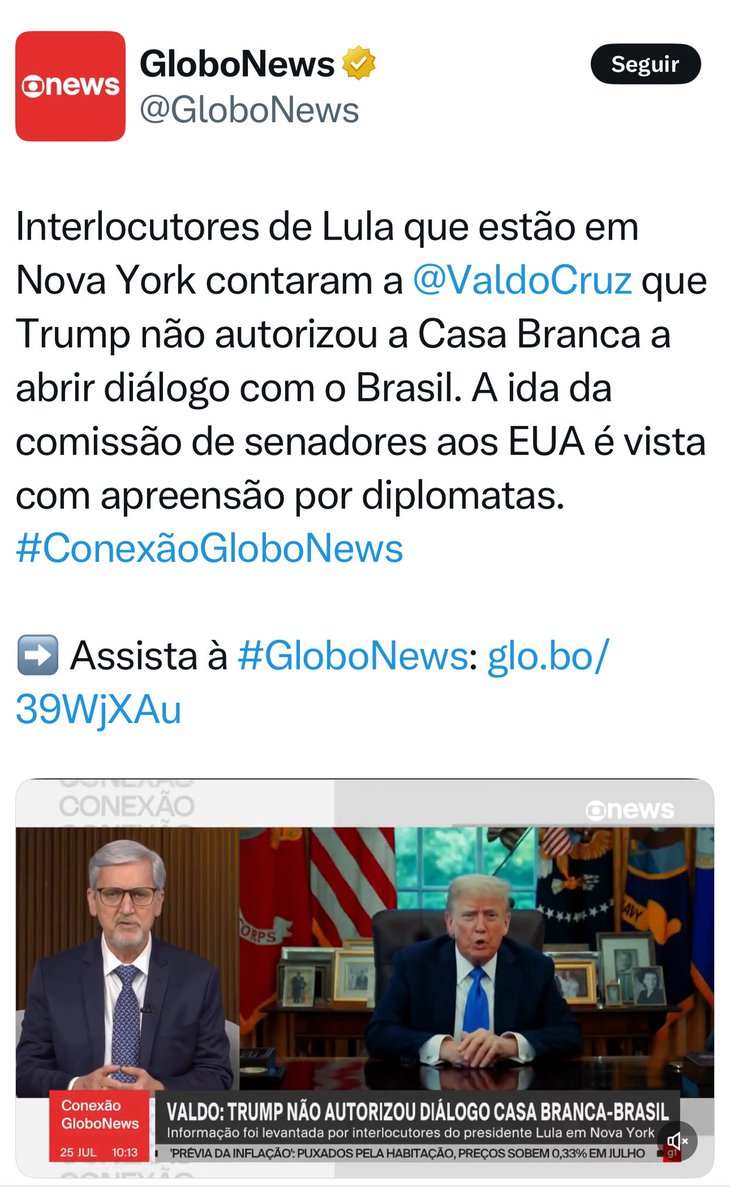 MarceloRoMonte's tweet image. Em outras palavras: o grupo de políticos brasileiros que embarcou ontem (25/7) para os Estados Unidos para “negociar” com o governo americano foi na verdade fazer turismo.
É isso mesmo, produção? 🤔