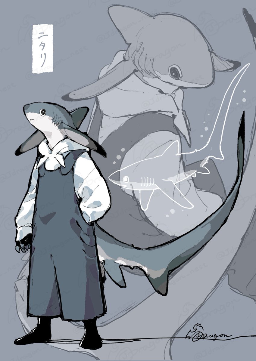 Jdragon_nest's tweet image. ニタリさん　#陸のサカナビト