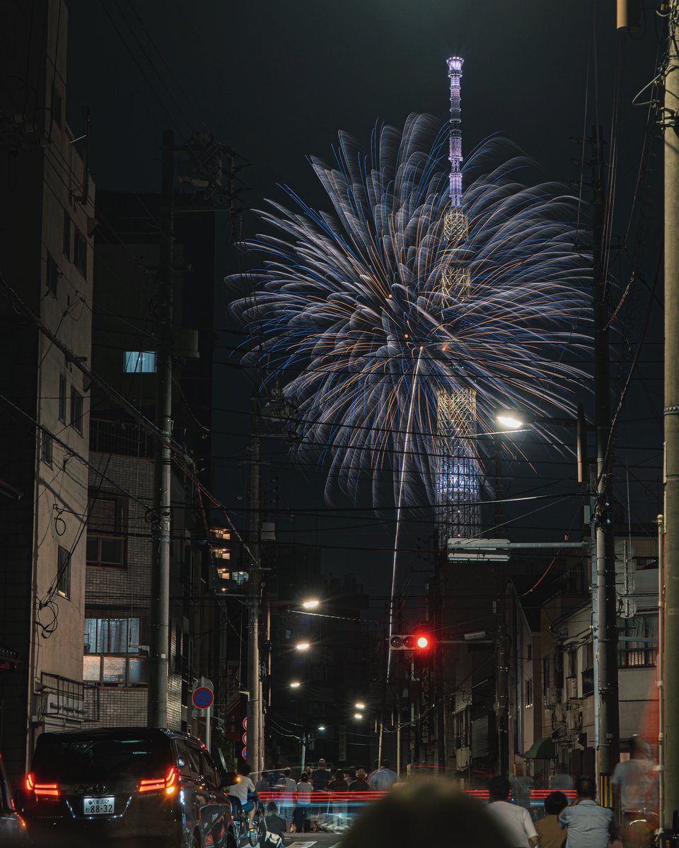 Shuncha_T's tweet image. 隅田川花火大会といえば、スカイツリーとのコラボが最高だよね
(今年はすっかり忘れてたので、去年の写真...)