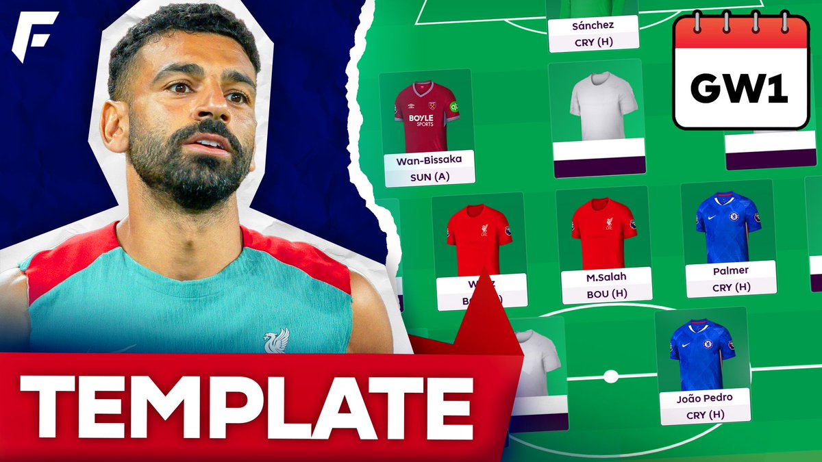 FPLFocal's tweet image. ๐ฝ ๐ก๐ฒ๐ ๐ฉ๐ถ๐ฑ๐ฒ๐ผ!
๐ฅ FPL TEMPLATE TEAM
๐ youtu.be/HK0yg_gZnhc
Discussing the template, and the best differentials. ๐
