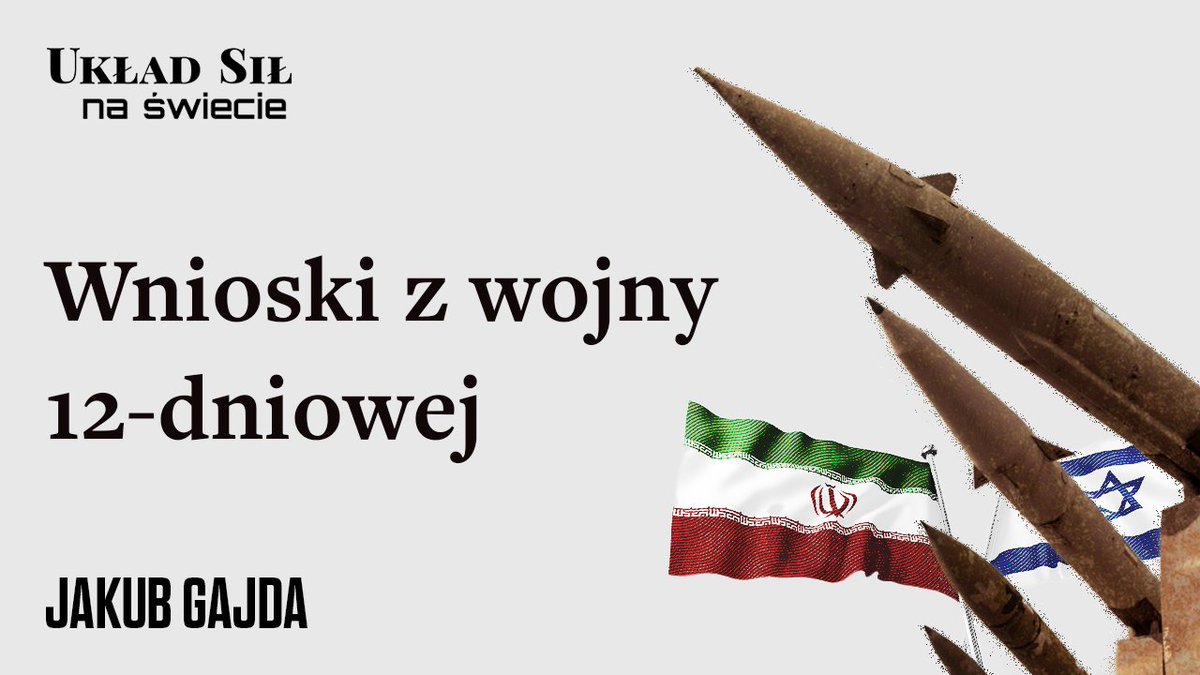 Czy wojna izraelsko-irańska przyniosła konkretne rozstrzygnięcia? A może wracamy do status quo ante? A wnioskach strategicznych z 12-dniowego konfliktu rozmawiają red. Maksymilian Skrzypczak oraz dr Jakub Gajda.

youtu.be/08uClyNtjrY
