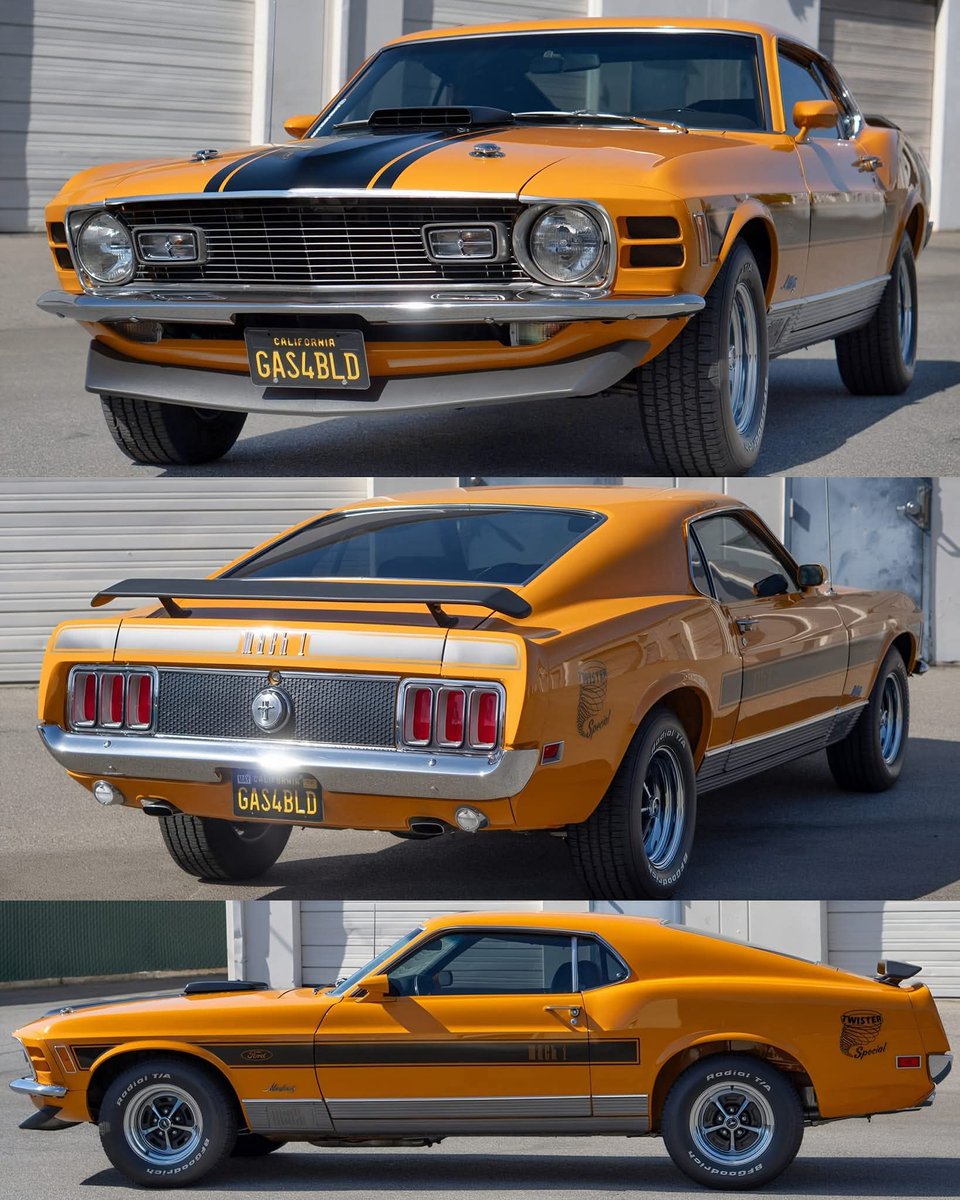 GunnarAslund's tweet image. Riktigt läcker.
1970 Ford Mustang Mach 1 Twister Special 351