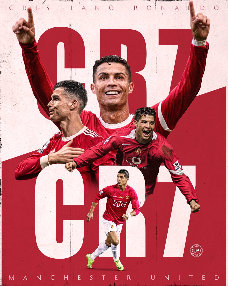 Cristiano Ronaldo - Manchester United - Poster Graphic.