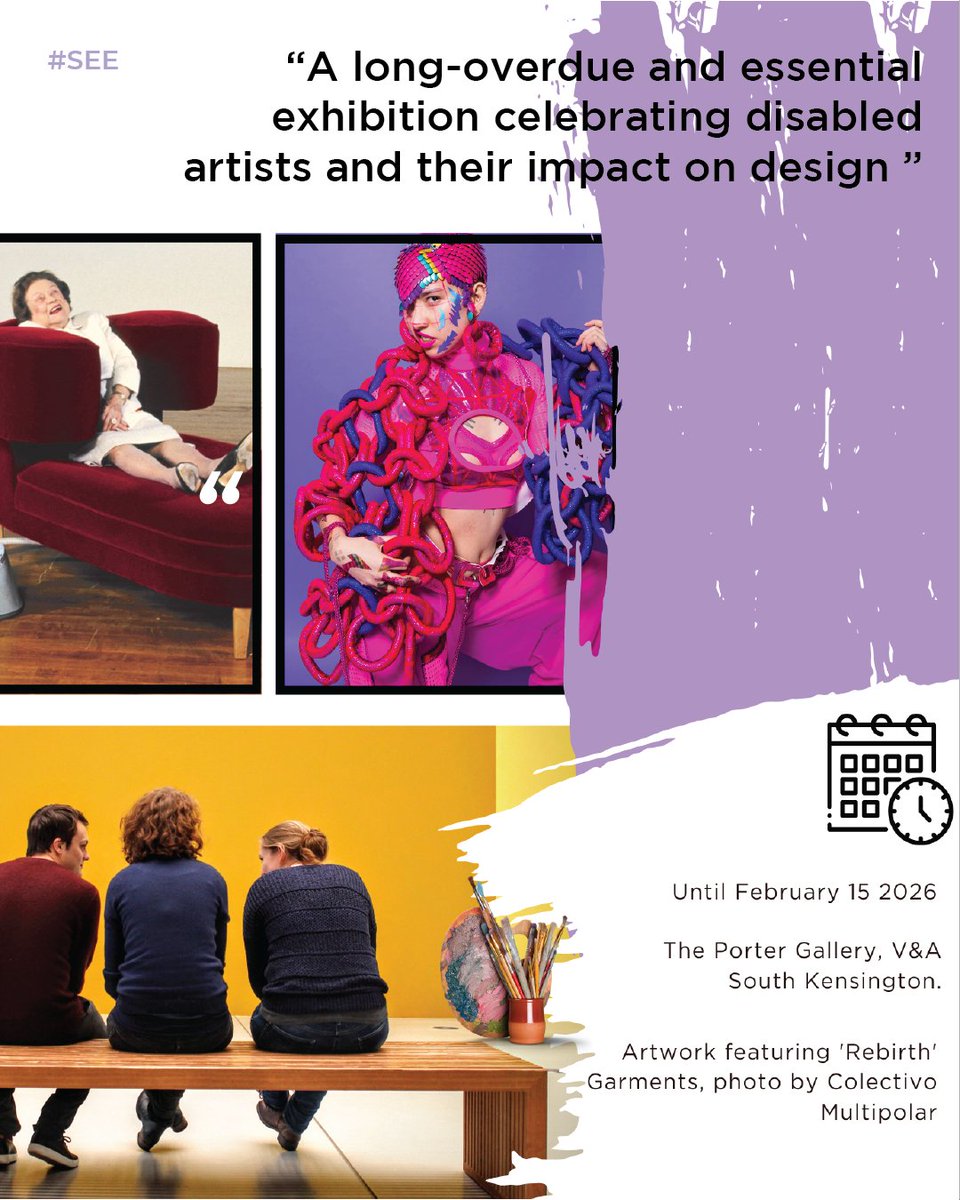 GlobalComment's tweet image. 🎨 “Disabled individuals are at the heart of design history.”
@V_and_A &apos;s latest show Design and Disability redefines access &amp;amp; creativity.
Don’t miss this landmark exhibition.
#DesignForAll #VAMuseum #AccessibilityMatters #Neurodiversity