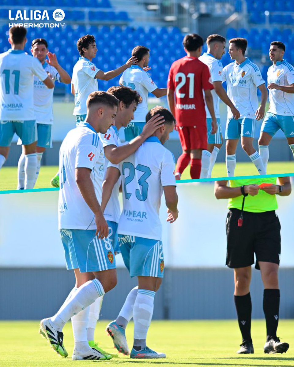 LaLiga2's tweet image. 🦁 La primera vez en el Ibercaja Estadio.

🩵 @RealZaragoza 🤍

#PreSeasonLALIGA | #LALIGAHYPERMOTION
