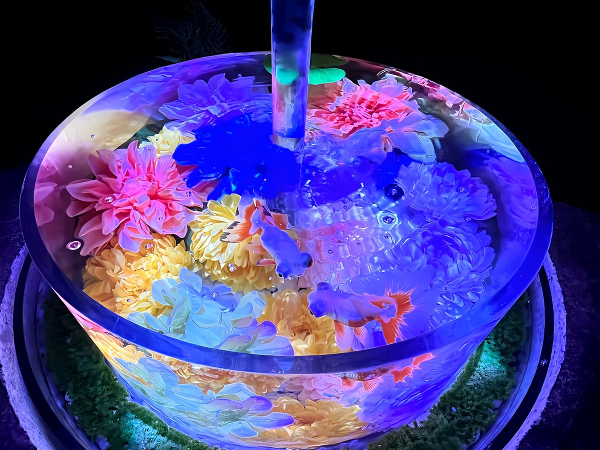 _k0uji_'s tweet image. 名古屋 栄 中日ホールの
アートアクアリウム
とても綺麗でした😊