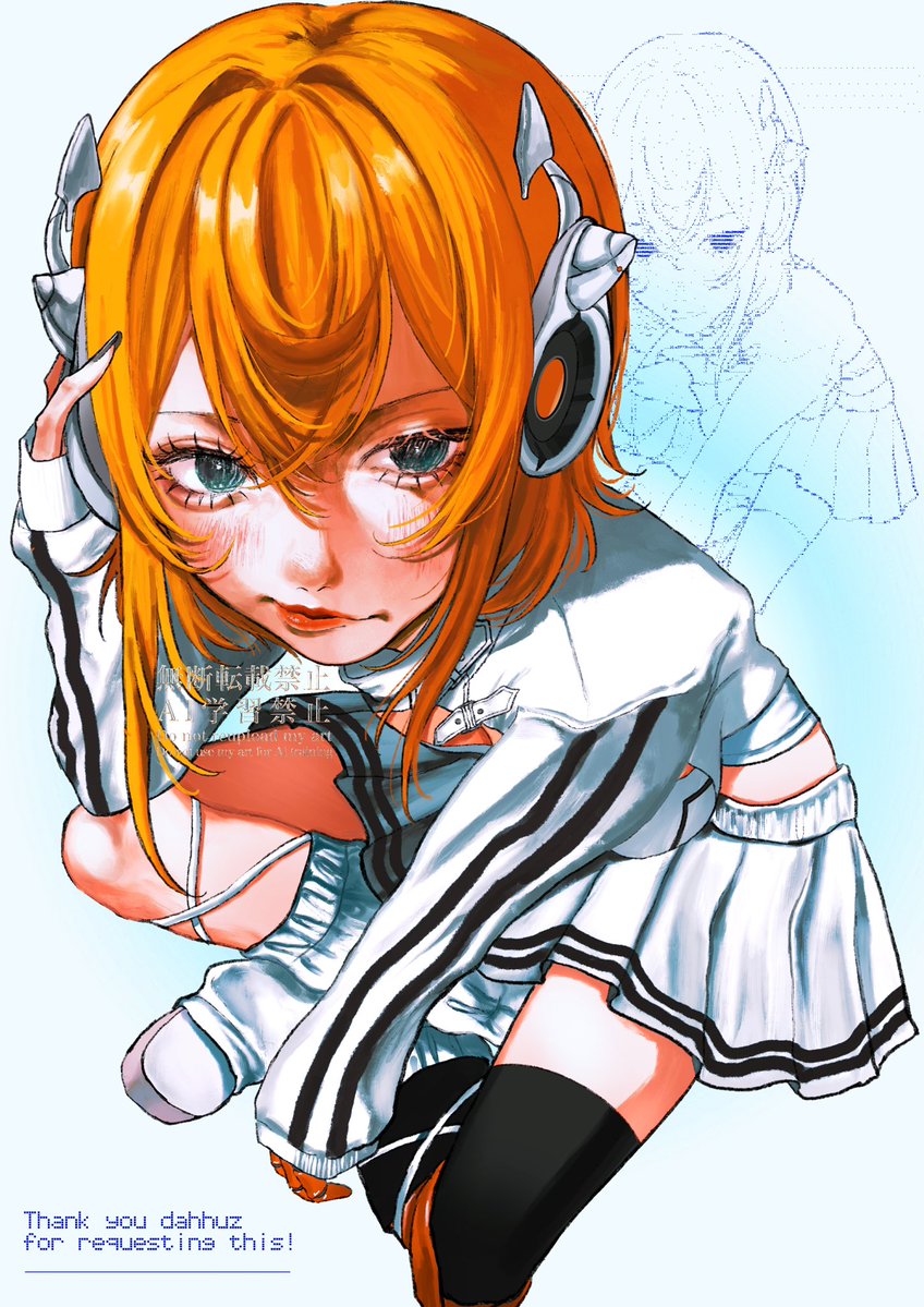aniyu__8's tweet image. ︎︎commission.🐬🎧🧡