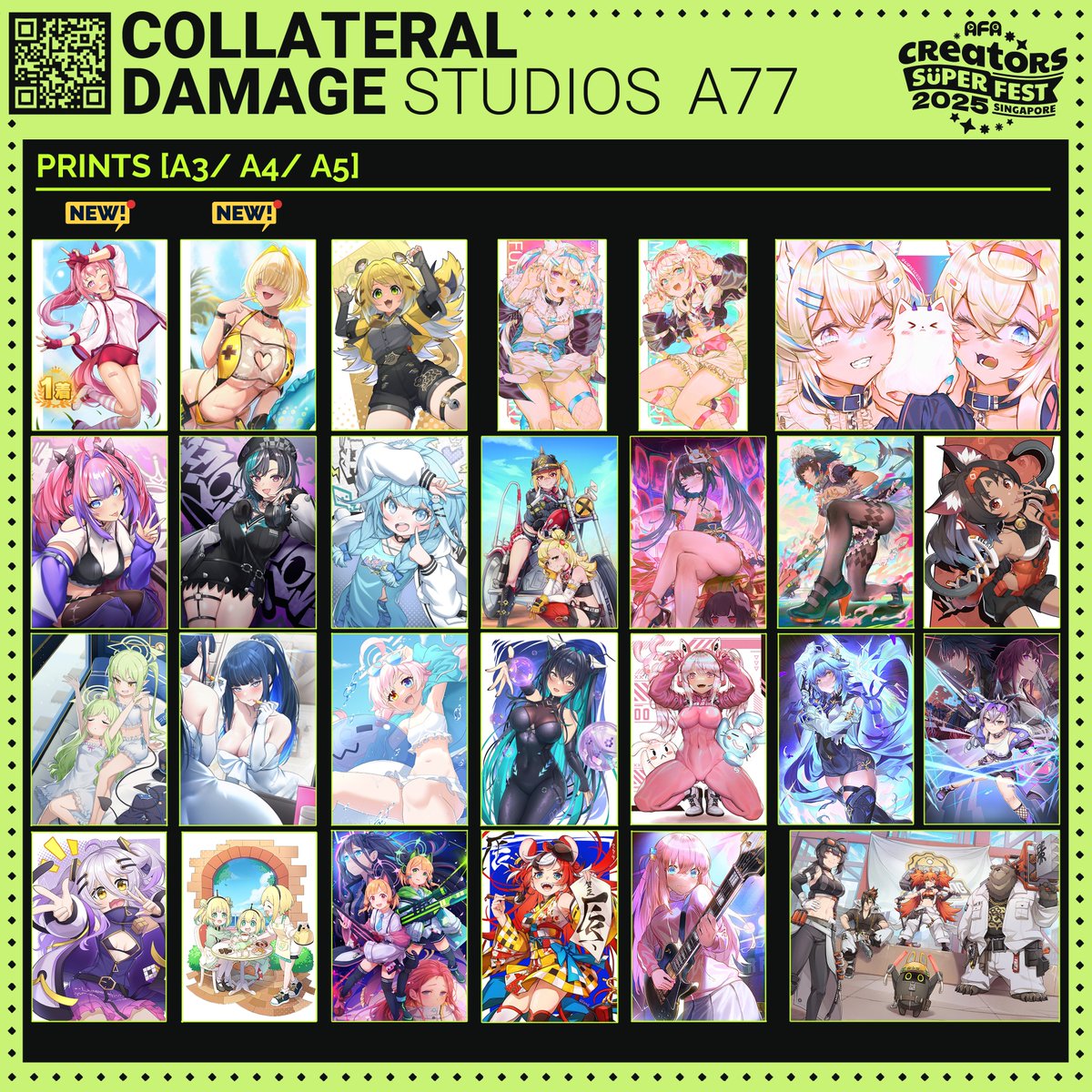 mr_2dimensions's tweet photo. [Reposts will be greatly appreciated 🙏] 
Part 1/3 
Hey guys, this is CDS's catalogue for #afacsfsg25 !  We are at A77 and there's a lot of older prints that are not shown here, so do come down and check it out!  See you guys at AFA CSF 2025 next weekend! https://t.co/dnNBG6uWtj