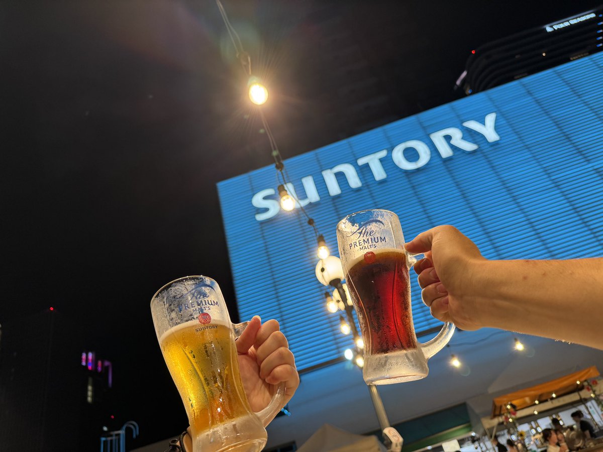 Yossi_bay's tweet photo. なう🍺

#サントリービアガーデン
#サン生キャンペーン https://t.co/VOHkqCQf9a