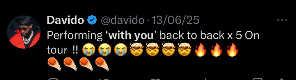 “With you X5” still Dey nau.