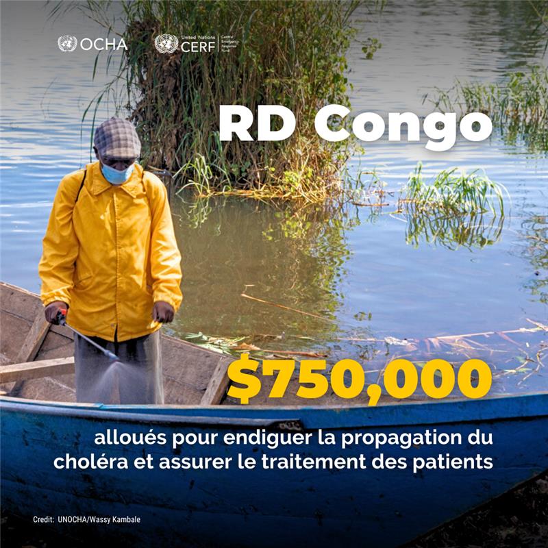 Tom Fletcher (@unreliefchief) on Twitter photo Le choléra se propage et affecte déjà des milliers de personnes en #RDCongo.
<a href="/UNCERF/">CERF - The UN's emergency fund</a> a réagi rapidement en débloquant des fonds pour éviter une crise incontrôlable, permettant à <a href="/WHO/">World Health Organization (WHO)</a> à <a href="/UNICEF/">UNICEF</a> et à leurs partenaires de renforcer la santé, l’hygiène et la prévention. Le choléra se propage et affecte déjà des milliers de personnes en #RDCongo.
<a href="/UNCERF/">CERF - The UN's emergency fund</a> a réagi rapidement en débloquant des fonds pour éviter une crise incontrôlable, permettant à <a href="/WHO/">World Health Organization (WHO)</a> à <a href="/UNICEF/">UNICEF</a> et à leurs partenaires de renforcer la santé, l’hygiène et la prévention.