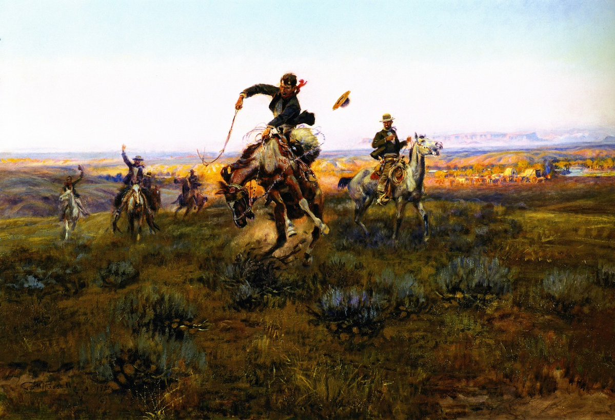 RussellArtBot's tweet image. A Bad One wikiart.org/en/charles-m-r…