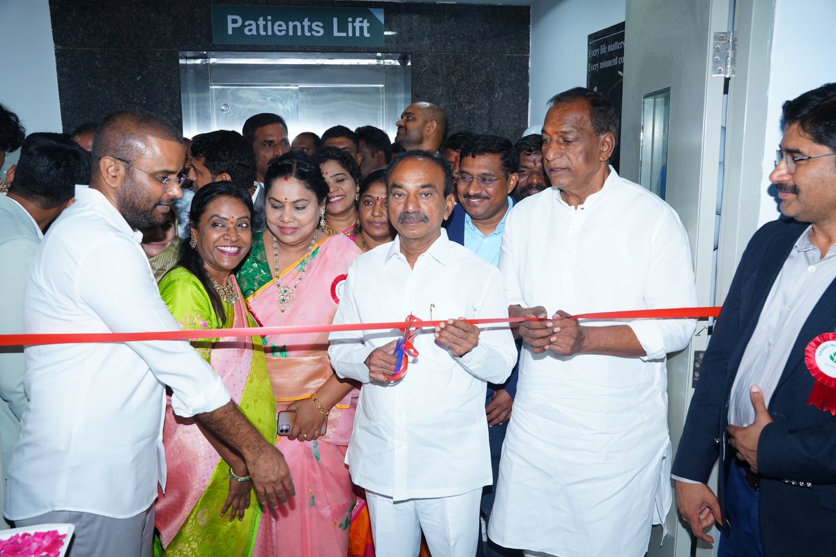 Eatala_Rajender's tweet image. Delighted to inaugurate JADE Speciality Hospitals in Kompally along with Hon'ble MLA's Shri @chmallareddyMLA garu and Shri @kp_vivekanand garu.
