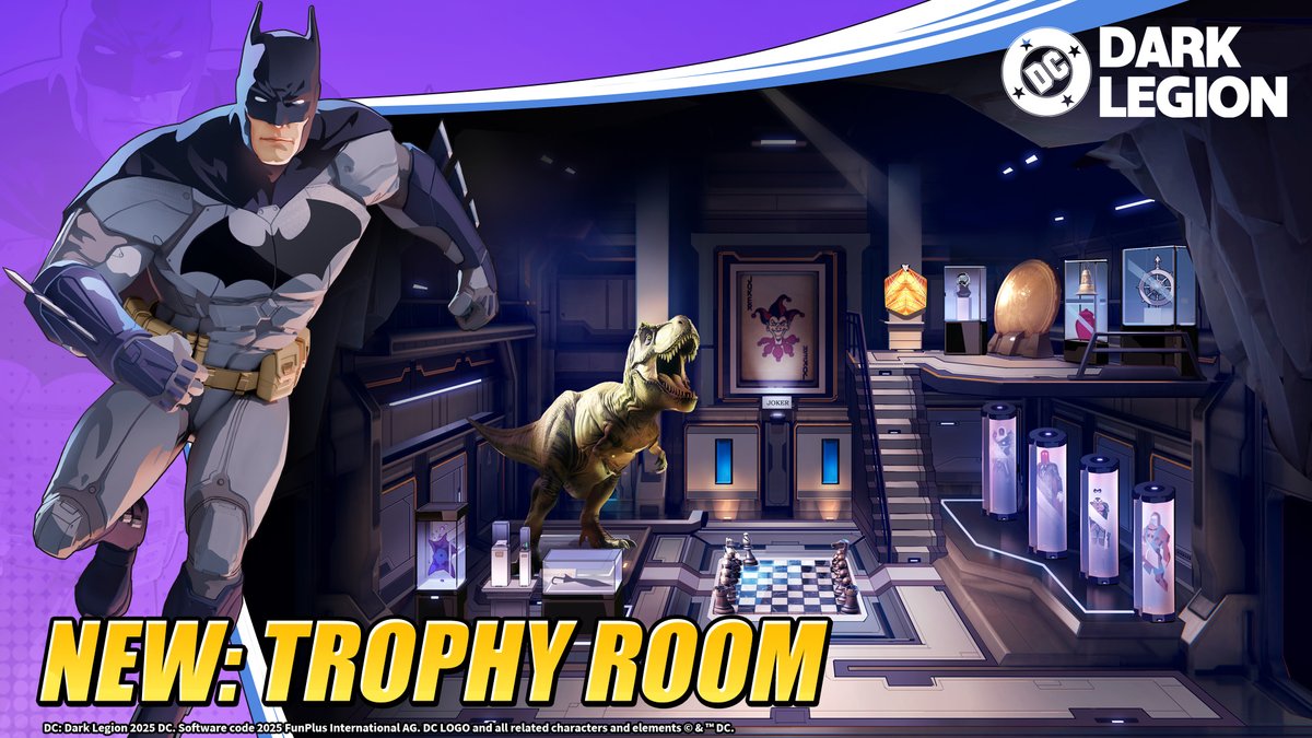 DCDarkLegion's tweet image. 🏆 New Room Tease: Trophy Room 🏆

A new space is coming to your base - one made to celebrate your achievements. Polish the floors and dust off the shelves… something grand is on display soon. 👀

📸 Check out the first look below!