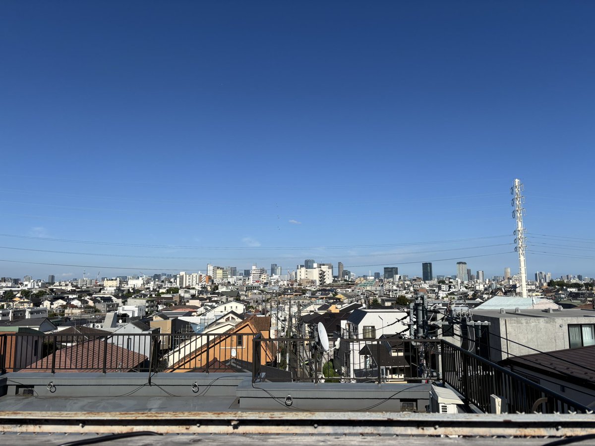 新代田、大快晴！
今日来てくださる方、お気をつけて！！