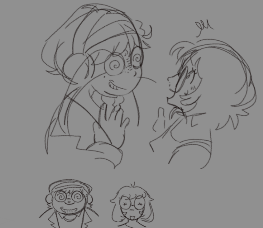 Roffi_Toucan's tweet image. Doodles on magma with pookies + some yumeshippingsss (my semi headcanon on gijinka kururu :3 based on my miitopia on him HEHEH ) my wifee.... #yumetwt