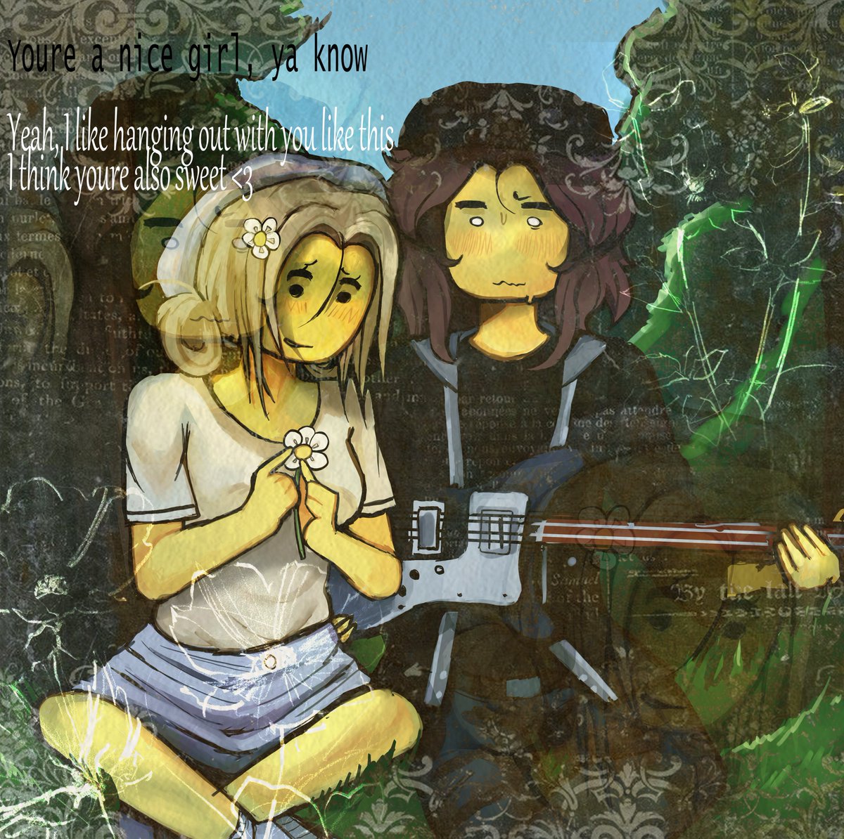 Ifeelditzy's tweet image. doomed couple 
commissioned by @diewachturm